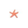 Kids Kabinet PLA Loose part Zeester oranje- rood
