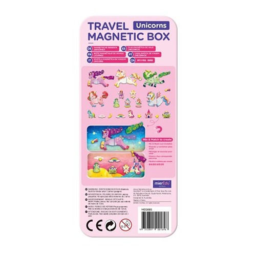 Mieredu Magnetische Puzzeldoos Eenhoorn – Creatief Speelplezier voor Onderweg & Thuis