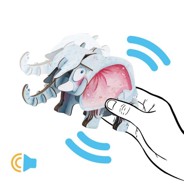 olifant5 MierEdu – 3D Puzzel Build & Sound – olifant bouwpakket