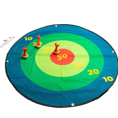 xxl darts BS Toys XXL Park Darts – Groot Dartspel voor Buiten | Houten Darts voor Kinderen (6+)