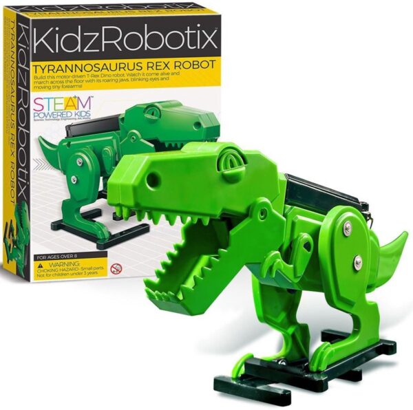 T-Rex Robot bouwpakket 4M KidzLabs – educatief STEM speelgoed