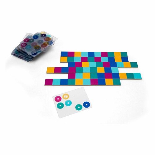 kin deren spelen het spel BS Toys Brain Race spel – educatief tafelspel voor kinderen en gezinnen, met houten schijven en voorbeeldkaarten het speellab