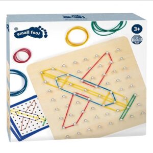 Wooden Geoboard van Small Foot – stevig houten educatief spel voor kinderen