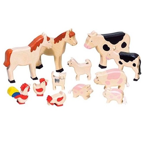 goki-boerderijdieren-hout-educatief-duurzaam-speelgoed Goki houten boerderijdieren set voor fantasierijk kinderspel