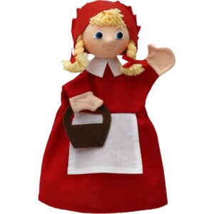 Handpop Roodkapje Bass & Bass – poppenkast en rollenspel speelgoed verkrijgbaar bij het speellab