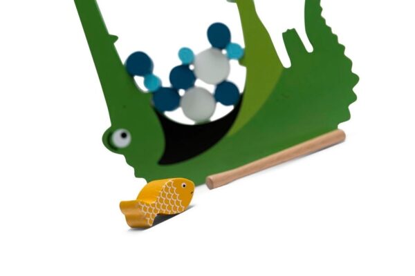 BS Toys Balansspel De Hongerige Krokodil – houten stapelspel