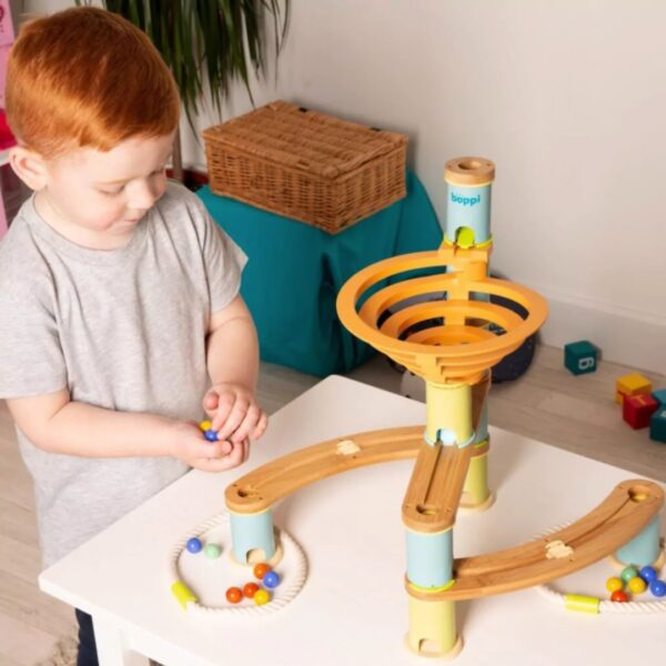 Boppi marble run starter pakket – educatief houten speelgoed voor kinderen