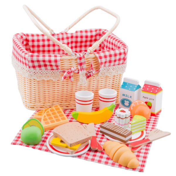 new-classic-toys-picknickmand-set-27-delig-speellab Educatief rollenspel speelgoed – picknickset van New Classic Toys