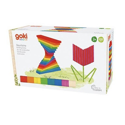 goki-gekleurde-houten-bouwblokken-200-delig Goki gekleurde houten bouwblokken 200-delig voor kinderen vanaf 3 jaar