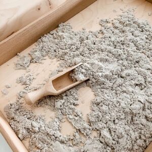 Sensorisch speelgoed houten schep speeltafel