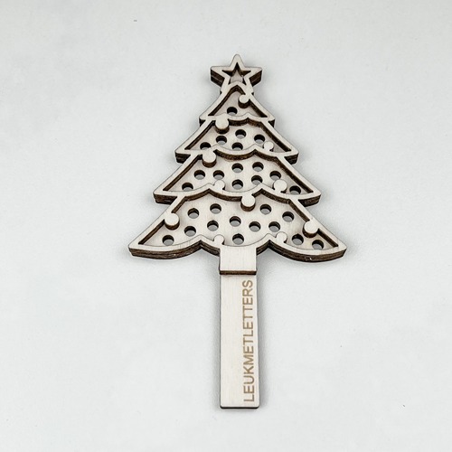 Kerstzeefje hout geschikt voor sensorische tafel – Het Speellab