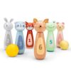 new-classic-toyswoet-dieren-bowlingset-houten-kegels Kegelspel voor kinderen met vrolijke dieren – houten bowling set bij het Speellab