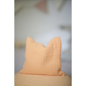 Handgemaakte pittenzak oranje pastel regenboog met kersenpitten