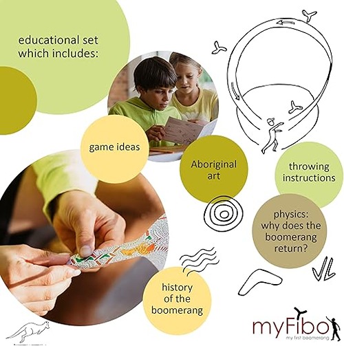 Educatief werpspel boemerang van TicToys MyFibo