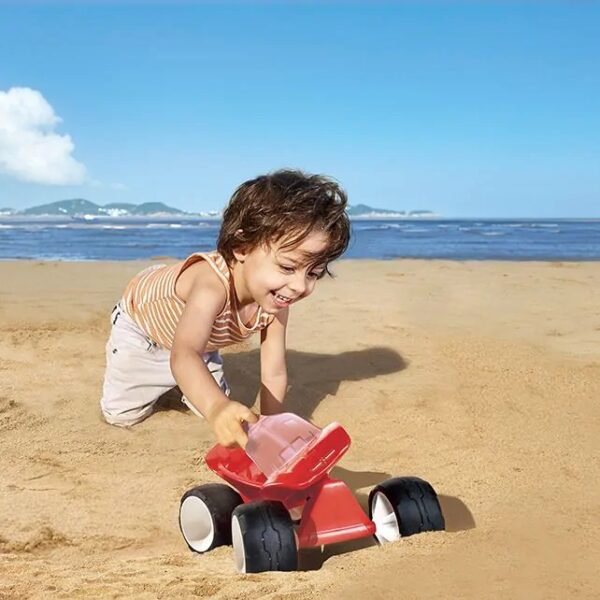 hape-duinbuggy-rood-strandspeelgoed-kinderen-speellab Rode Hape duinbuggy voor kinderen – strandspeelgoed dat motoriek en fantasie stimuleert