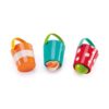hape-happy-buckets-set-bademmertjes-waterpret-babyspeelgoed Hape Happy Buckets Set kleurrijke bademmertjes voor waterpret en sensorisch spel.