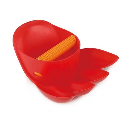 Hape Power Paw zandschep klauw in rood voor strand en zandspel.