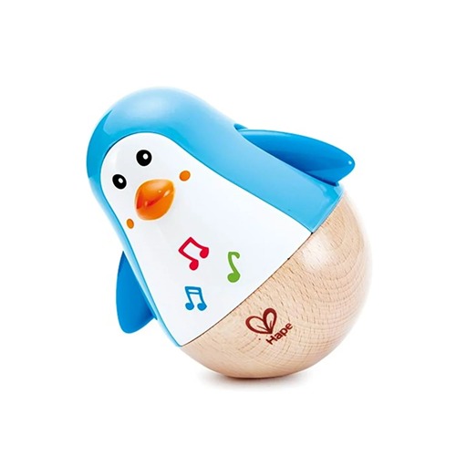 penguin-musical-wobbler-hape-muzikaal-speelgoed Muzikaal babyspeelgoed Hape Penguin Musical Wobbler