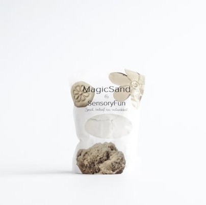 Sensoryfun-Magicsand-wit-open-einde Sensory Fun Magic Sand in verschillende vormen en kleuren voor educatief en ontspannend sensorisch spel
