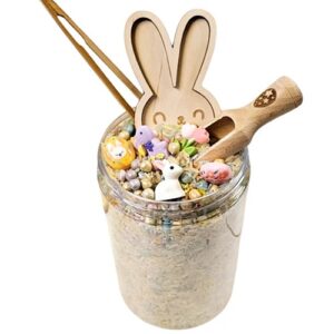 Sensoryfun-Pourandplay-pasen-hetspeellab Pot PourandPlay Pasen met inhoud zichtbaar in pot verkrijgbaar bij Het Speellab