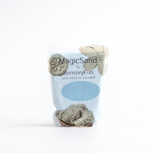 Sensoryfun-magicsand-blauw-sensorisch-spel-speellab Magic Sand blauw in speelse vormen en structuren voor eindeloos fantasierijk spel
