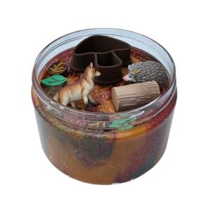 Sensoryfun-sensorydough-herfst-inhetbos-hetspeellab Pot sensorydough in het bos - herfst van zijkant verkrijgbaar bij Het Speellab