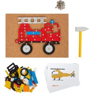 hamertje-tik-houten-speelgoed-voertuigen-kinderen Small Foot hamertje tik voertuigen in de stad houten creatief speelgoed voor peuters