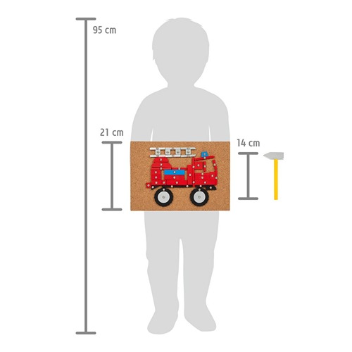 Educatief houten hamertje tik speelgoed voor kinderen met voertuigen thema