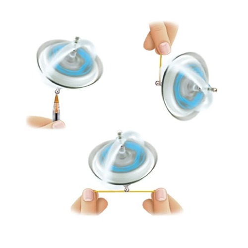 ufo-lichtgevende-gyroscoop-navir-duurzaam-wetenschappelijk-speelgoed Voorbeeld hoe je Navir U.F.O. Lighting moet laten draaien.