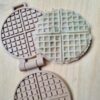Kiddi Open einde speelgoed wafels maken met zand en klei