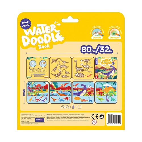 Paginas MierEdu water doodle boek met dinowereld