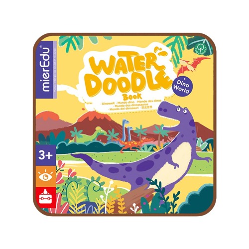 Herbruikbaar water doodle boek MierEdu dinowereld zonder knoeien