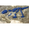 Eduplay-zandvorm-Tyrannosaurus-Trex-strandspeelgoed Eduplay zandvormen 10 delig van de stoere T rex in kleur blauw