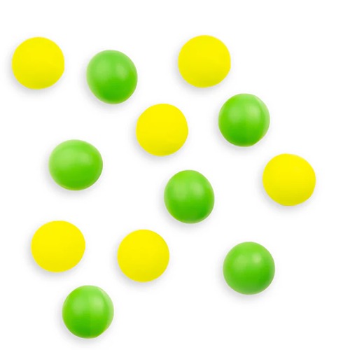 Huckleberry 12 gevulde waterballonnen in groen en geel