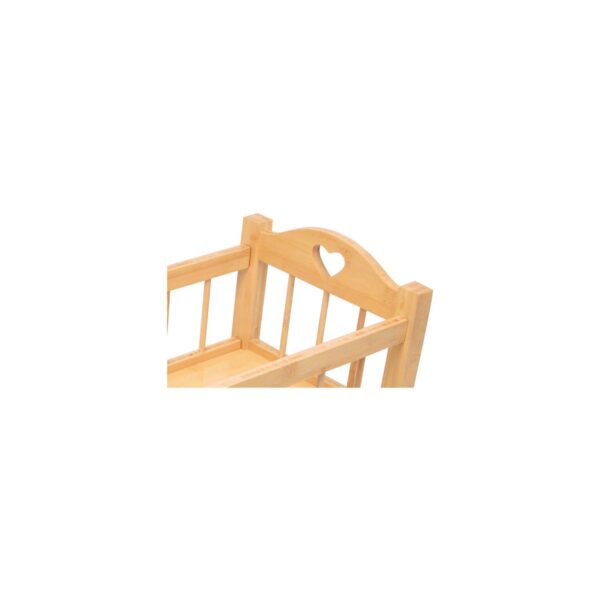 detail-hart-poppenbed-houten-wieg-small-foot Detail hart in houten rand van bedje Small Foot
