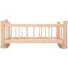 duurzaam-houten-poppenmeubilair-huishoek-kinderopvang Robuuste Small Foot houten poppenwieg naturel als duurzaam speelmateriaal voor de huishoek in de klas