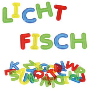 Sensorisch alfabet speelgoed met kleurrijke letters