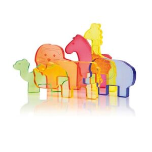 edyplay-transparante-jungle-wildedieren-lichtafel-speellab De set wilde dieren van eduplay op de lichtafel