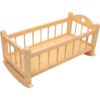 small-foot-houten-poppenwieg-naturel-blank-hout Small Foot houten poppenwieg naturel van blank gelakt hout