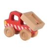Goki houten kiepwagen Houten goki kiepwagen bouwvoertuig voor laden, rijden en lossen